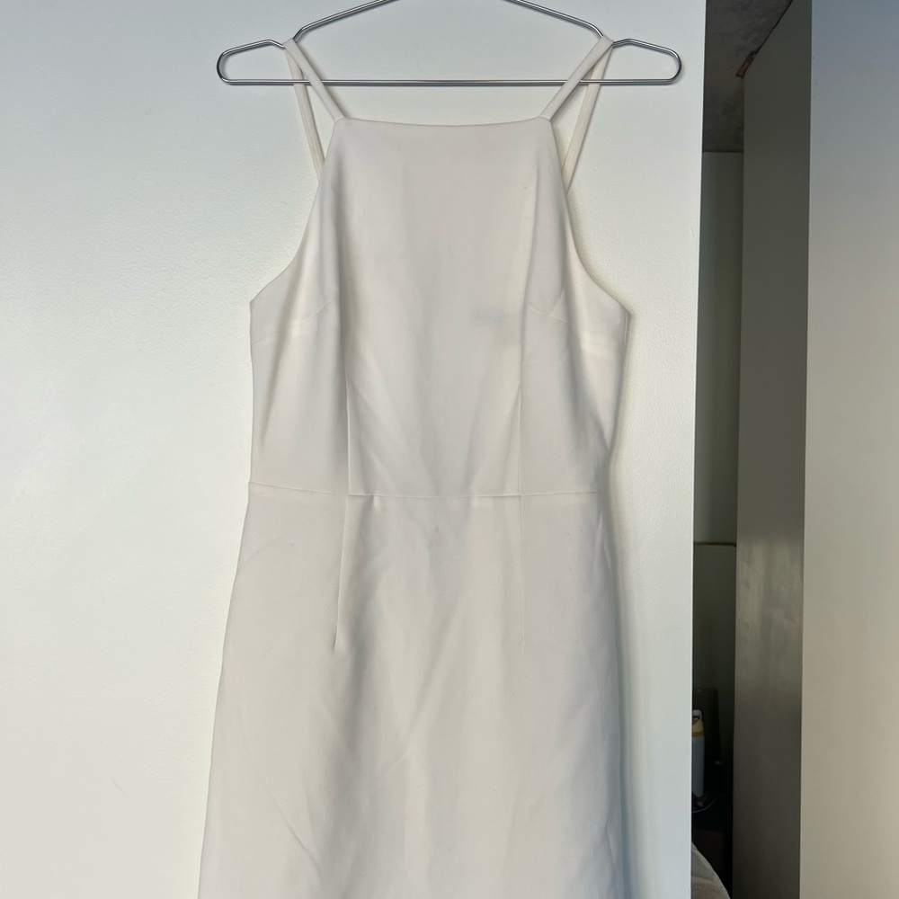 French Connection White Halter Dress